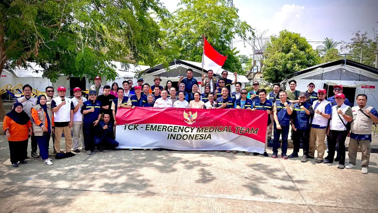 EMT Indonesia Akhiri Pelayanan Medis Pascagempa Myanmar